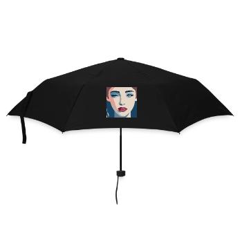Women / Feminin /Art - Regenschirm (klein) - Schwarz - Vorne