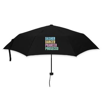 Funny Christmas Prosecco - Umbrella (small) - black - Front