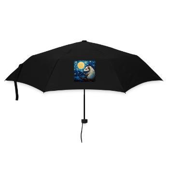 Opossum, Van Gogh, Starry Night, Animal - Umbrella (small) - black - Front
