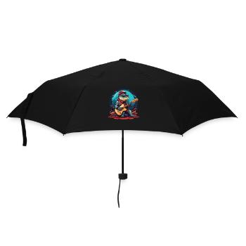 Crocodile à bascule avec guitare électrique pour petits et grands - Parapluie standard - noir - Devant