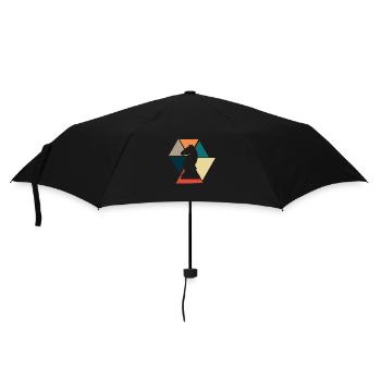 Jeux d’échecs rétro vintage-idée cadeau jeux - Parapluie standard - noir - Devant