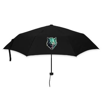 Wolf - Illustration - Umbrella (small) - black - Front