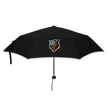 Wolf - Illustration - Umbrella (small) - black - Front