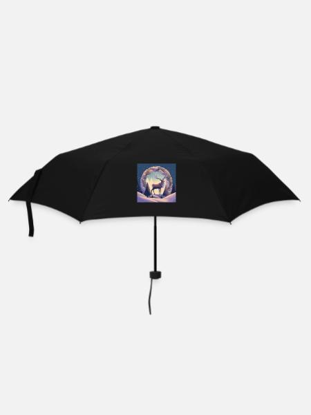 Couronne de cerf - Parapluie standard - noir