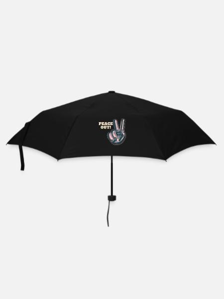 Peace out! - Umbrella (small) - black