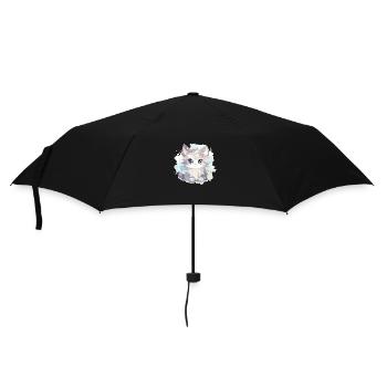Chat - illustration - Parapluie standard - noir - Devant