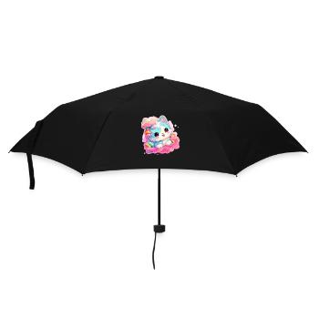 Chat - illustration - Parapluie standard - noir - Devant