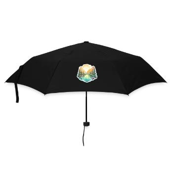 Landscape - Illustration - Umbrella (small) - black - Front