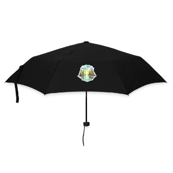 Paysage - Illustration - Parapluie standard - noir - Devant