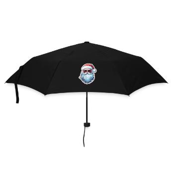 Santa Claus - illustration - Umbrella (small) - black - Front