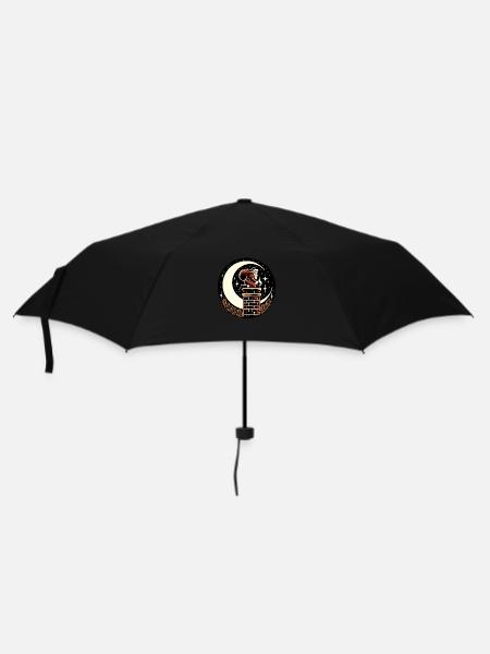 Schornstein Weihnachtsmann Weihnachten - Regenschirm (klein) - Schwarz