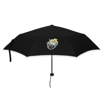 Airplane - illustration - Umbrella (small) - black - Front