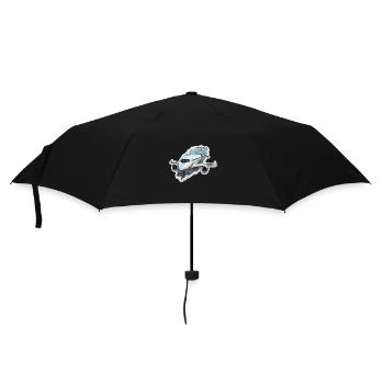 Airplane - illustration - Umbrella (small) - black - Front