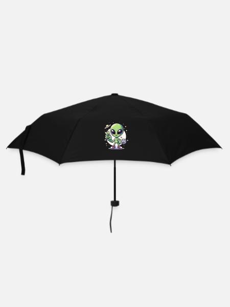 Alien de dessin animé - Parapluie standard - noir