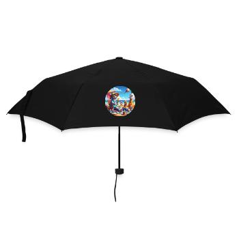 Rats on the beach - Umbrella (small) - black - Front