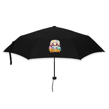 Happy Easter - Easter Bunny Illustration - Umbrella (small) - black - Front