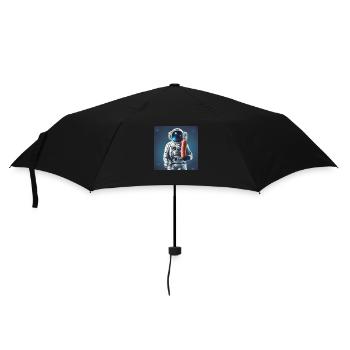 Astronaute saucisse - Parapluie standard - noir - Devant
