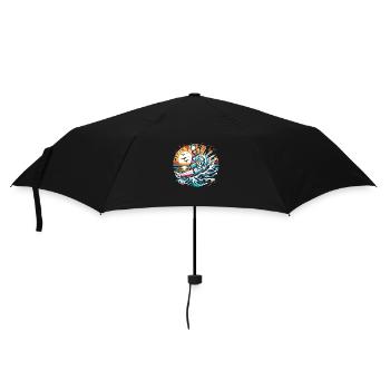 Surfers in action - Umbrella (small) - black - Front
