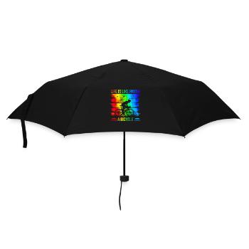 bike bicycle cycle lifestyle healthy transport - Umbrella (small) - black - Front
