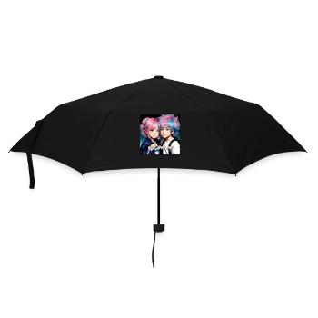 you and me - Umbrella (small) - black - Front