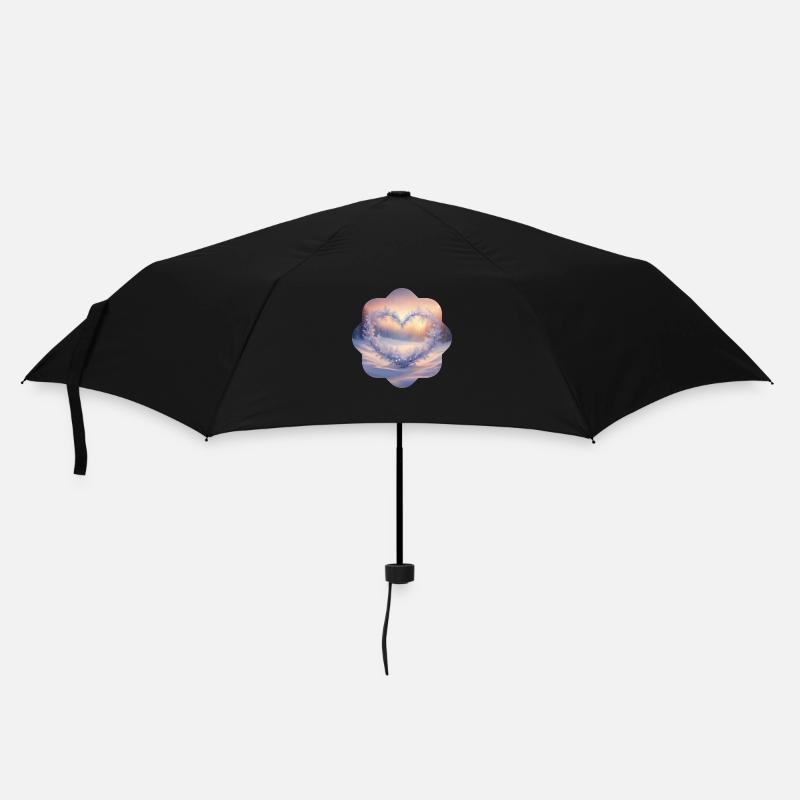 Coeur d’hiver 1 - Parapluie standard - noir