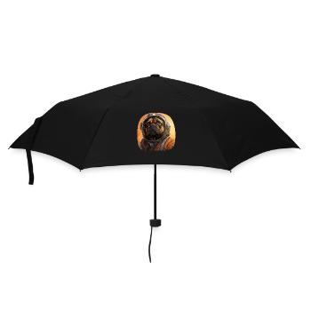 Pug Austronaut - Umbrella (small) - black - Front
