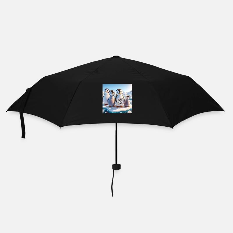 Famille de pingouins - Parapluie standard - noir