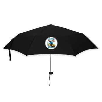 Crazy Moose Power - Regenschirm (klein) - Schwarz - Vorne