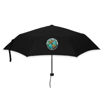 Explore Earth - Erde Illustration - Umbrella (small) - black - Front