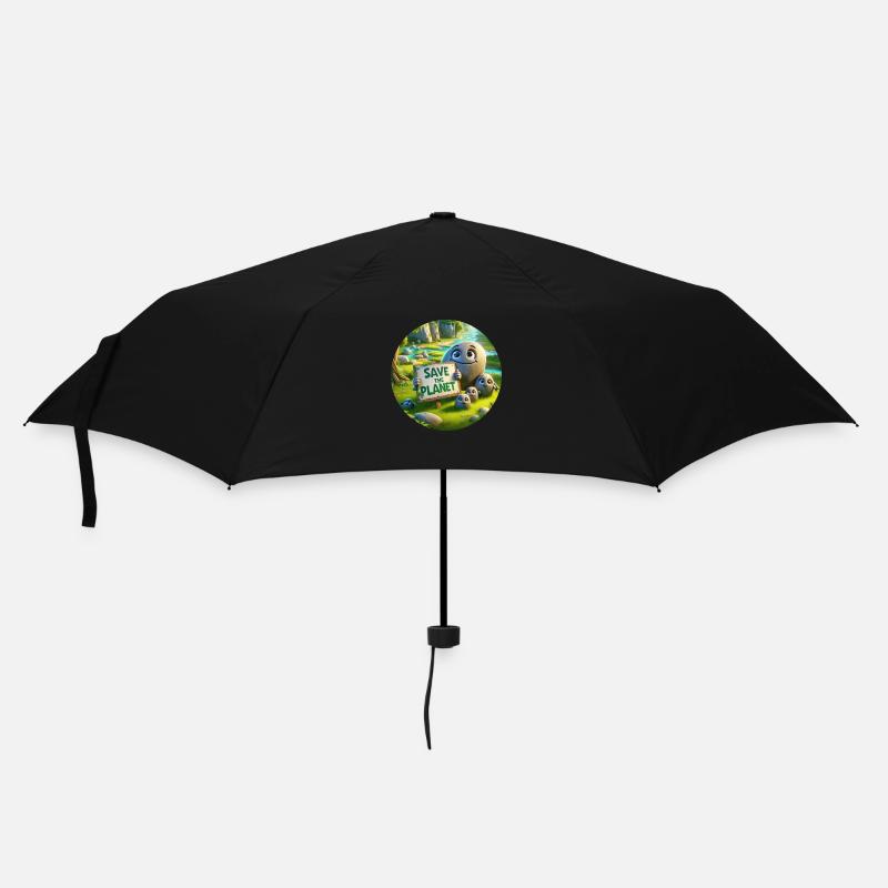 Stein Familie - Regenschirm (klein) - Schwarz