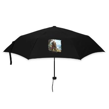 Viking Liking - Regenschirm (klein) - Schwarz - Vorne