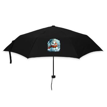 Bonhomme de neige pour les enfants - Parapluie standard - noir - Devant
