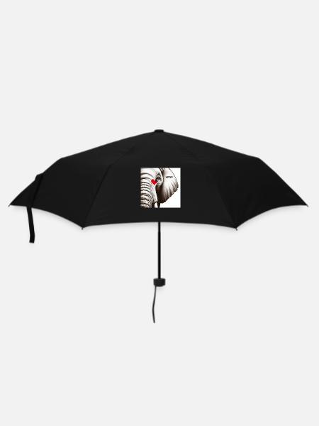 Amour d’éléphant - Parapluie standard - noir