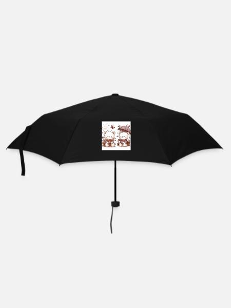 Bärenliebe - Regenschirm (klein) - Schwarz