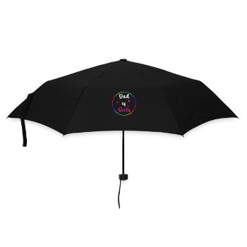 Dad of Girls - Regenschirm (klein) - Schwarz - Vorne