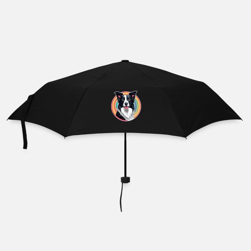 Border Collie - Parapluie standard - noir