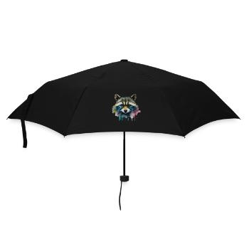 Raton laveur Power Animal - Parapluie standard - noir - Devant