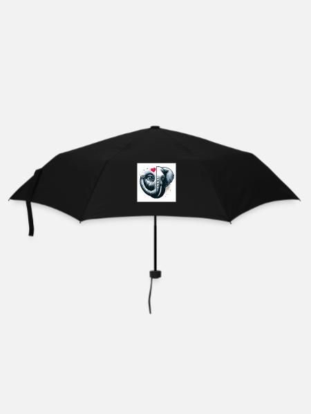Amour d’éléphant - Parapluie standard - noir