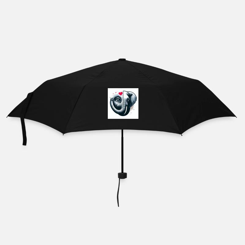 Elephant Love - Umbrella (small) - black