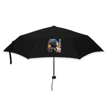 Astronaute - Parapluie standard - noir - Devant