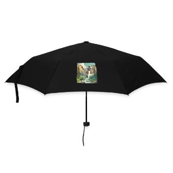 Wonderful beautiful mountain scenery - Umbrella (small) - black - Front