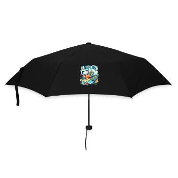 Tag des Nickerchens - Regenschirm (klein) - Schwarz - Vorne