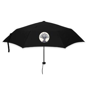 Wunder Baum Fantasie - Regenschirm (klein) - Schwarz - Vorne