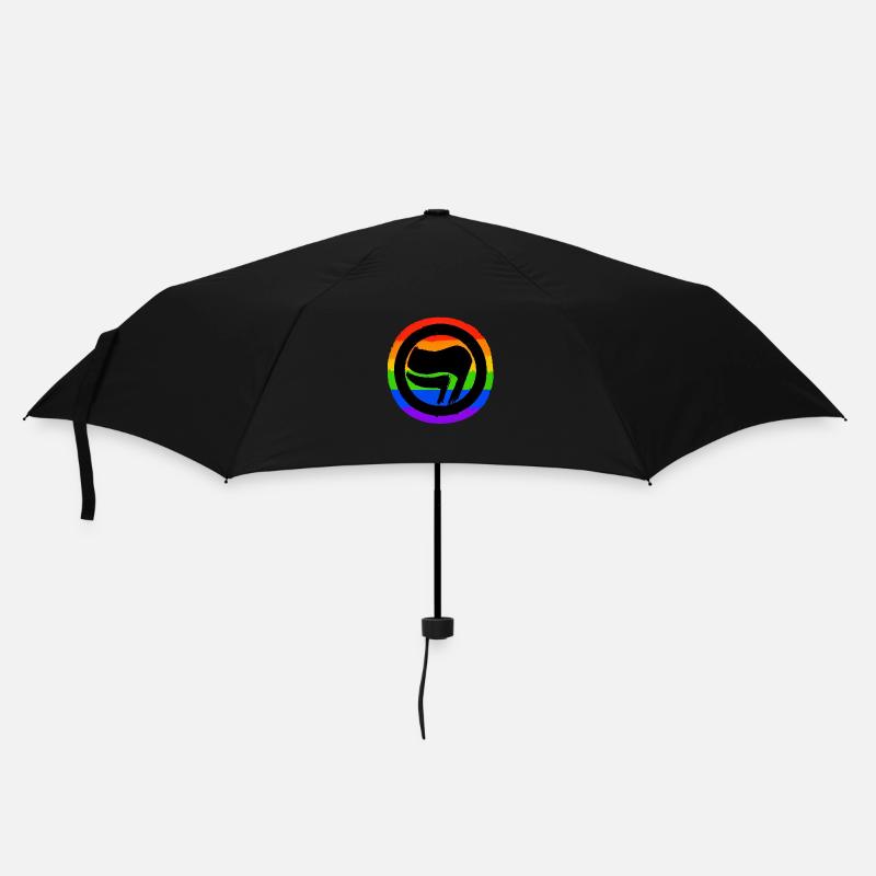 Antifascist Rainbow - Umbrella (small) - black