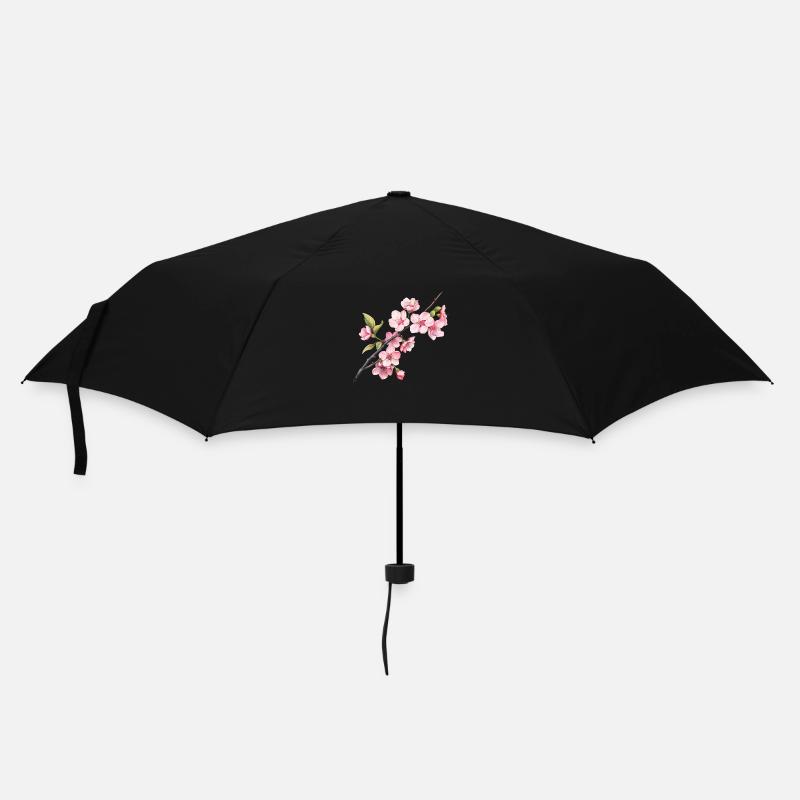 Sakura-Frühling - Regenschirm (klein) - Schwarz