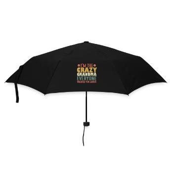 Ich bin die verrückte Oma, vor der dich alle gewarnt haben - Regenschirm (klein) - Schwarz - Vorne