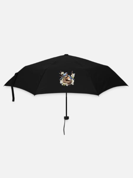Nid d’oiseau chanteur - Parapluie standard - noir