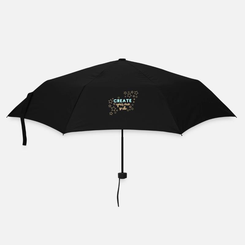 Créez votre propre sourire - Parapluie standard - noir