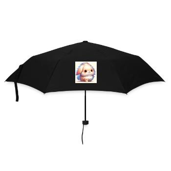 Bunny - Regenschirm (klein) - Schwarz - Vorne