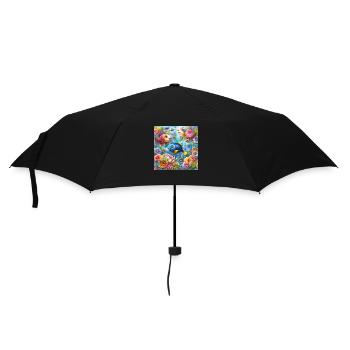 Poissons heureux les fleurs des mers - Parapluie standard - noir - Devant
